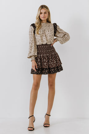 FREE THE ROSES - Floral Multi Color Mini Dress - DRESSES available at Objectrare