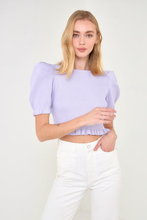 ENDLESS ROSE - Back Tied Straps Knit Top - SWEATERS & KNITS available at Objectrare