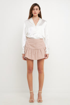 ENDLESS ROSE - Ruffled Skort - SKORTS available at Objectrare