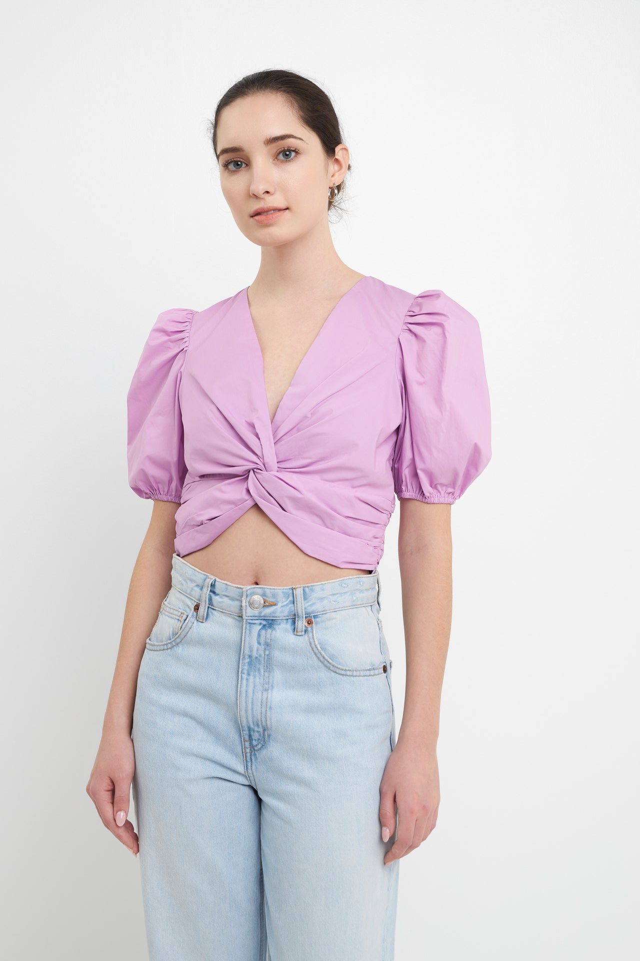 ENGLISH FACTORY - Twist Detail Top - TOPS available at Objectrare