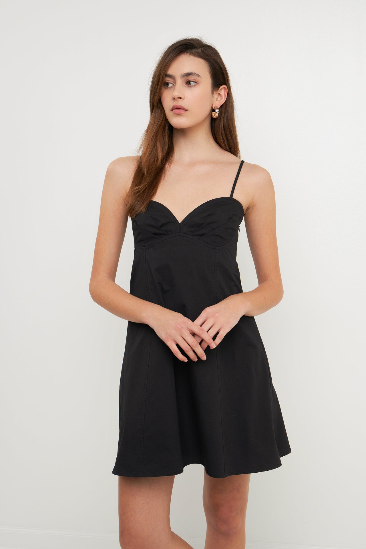 ENDLESS ROSE - Sweetheart Neckline Mini Dress - DRESSES available at Objectrare