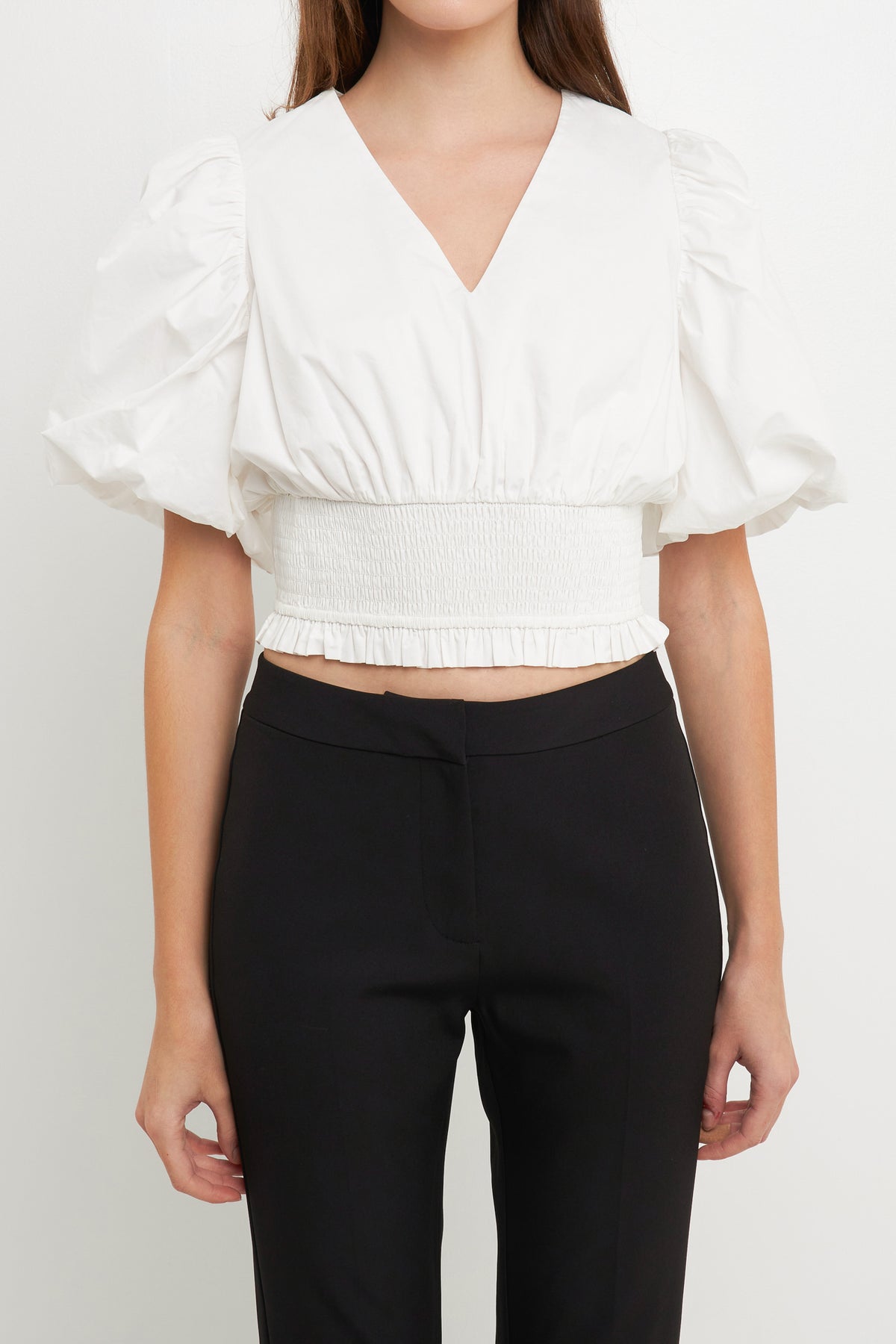 ENDLESS ROSE - Smocked waist Top - TOPS available at Objectrare
