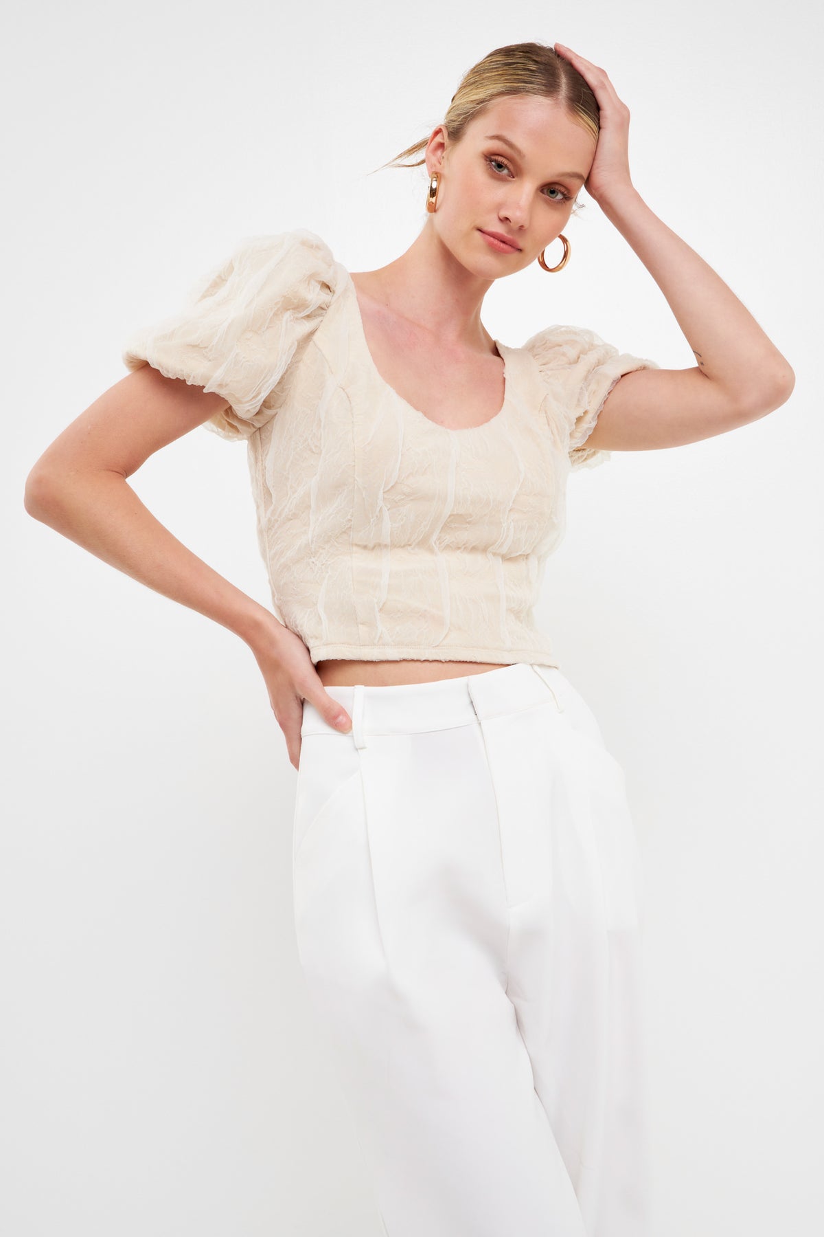 ENDLESS ROSE - Stretch Texture Top - TOPS available at Objectrare