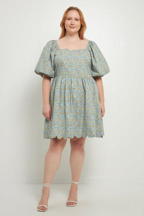 ENGLISH FACTORY - Scalloped Detail Dress - DRESSES available at Objectrare