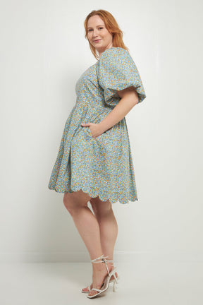 ENGLISH FACTORY - Scalloped Detail Dress - DRESSES available at Objectrare