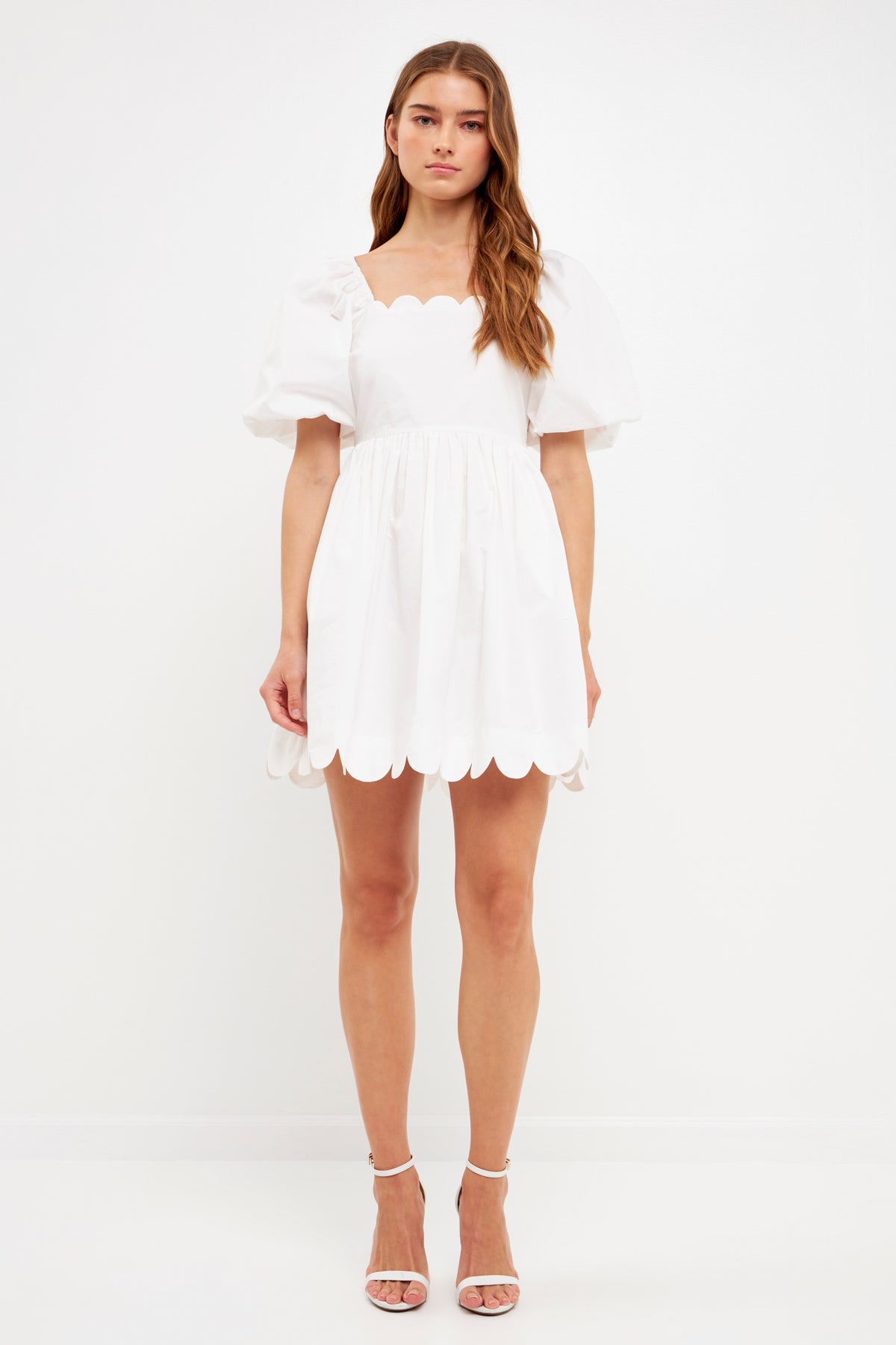 ENGLISH FACTORY - Scalloped Detail Dress - DRESSES available at Objectrare