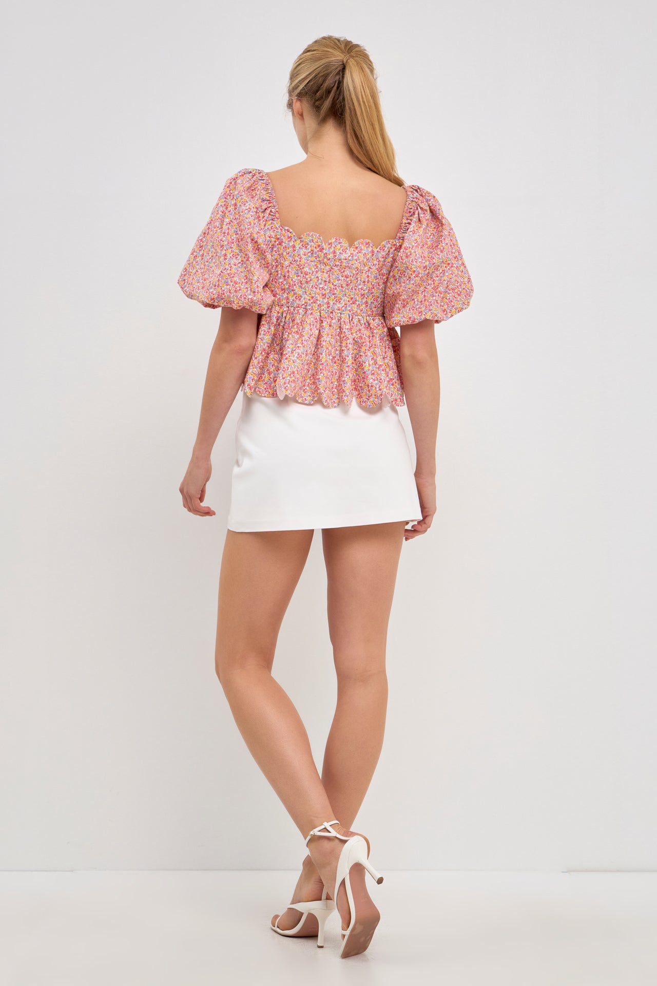 FREE THE ROSES - Scalloped Detail Top - TOPS available at Objectrare