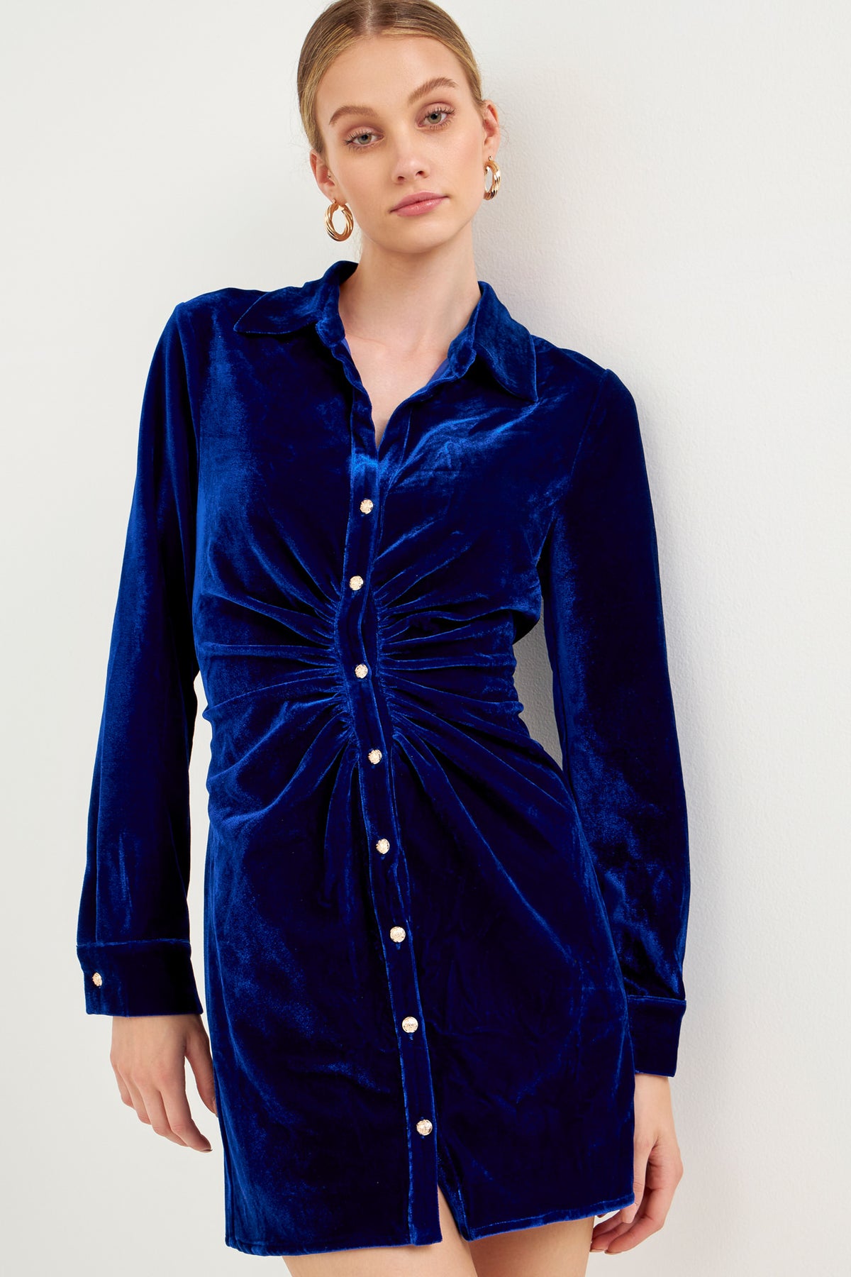ENDLESS ROSE - Velvet Mini Dress - Mini Dresses available at Objectrare