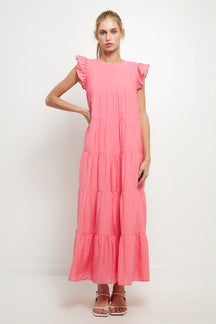 ENGLISH FACTORY - Tiered Maxi Dress - DRESSES available at Objectrare