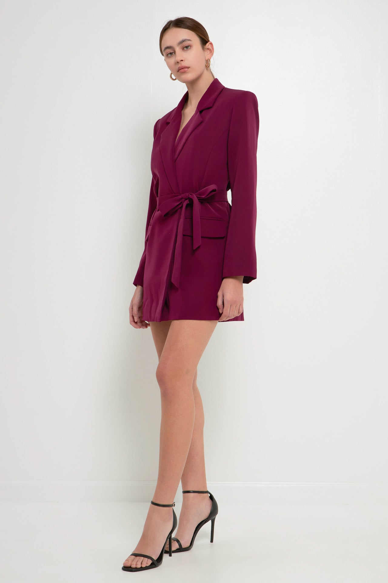ENDLESS ROSE - Belted Blazer - BLAZERS available at Objectrare