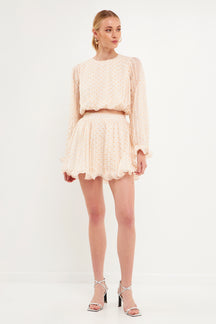ENDLESS ROSE - High-Waisted Pleated Mini Skirt - SKIRTS available at Objectrare