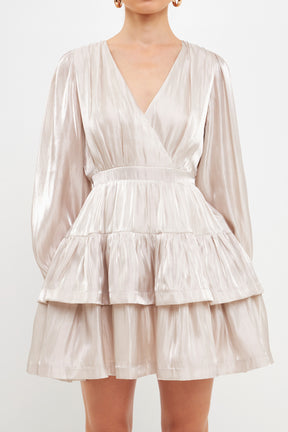 ENDLESS ROSE - Metallic Mini Dress - DRESSES available at Objectrare