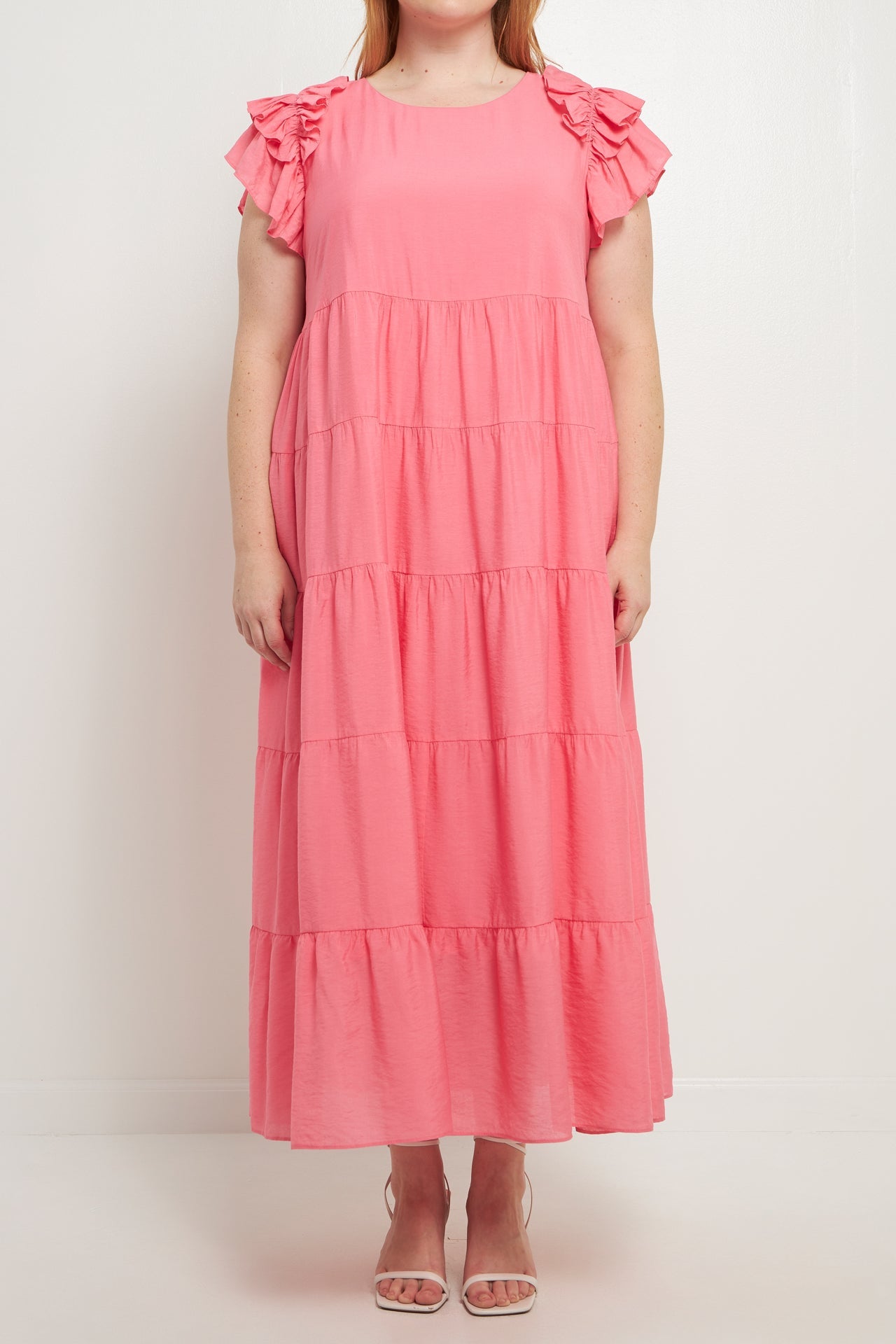 ENGLISH FACTORY - Tiered Ruffle Detail Maxi Dress - DRESSES available at Objectrare