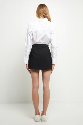 ENGLISH FACTORY - Color Block Skort - SKORTS available at Objectrare