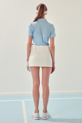ENGLISH FACTORY - Belted Low Waist Skort - SKORTS available at Objectrare