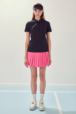ENGLISH FACTORY - Sportswear Pleated Stretched Skort - SKORTS available at Objectrare