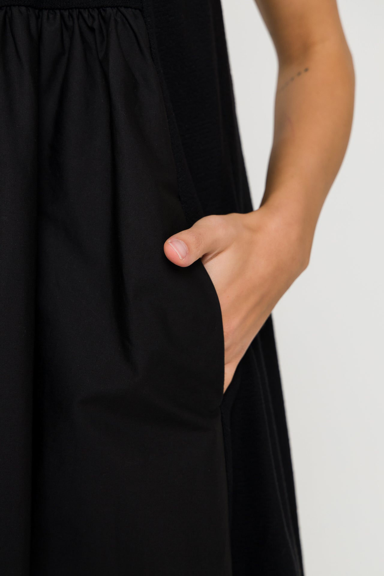 ENGLISH FACTORY - Mixed Media Ruffle Sleeve Mini Dress - DRESSES available at Objectrare