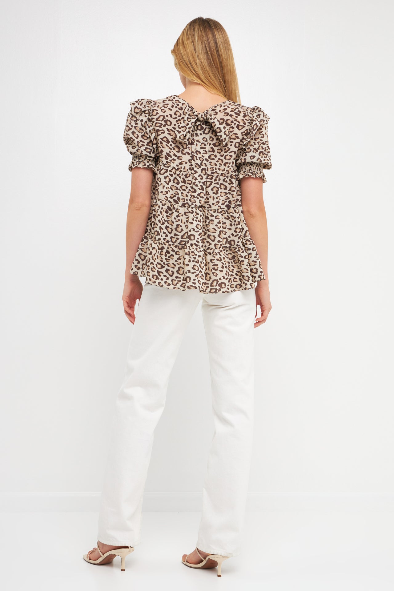 FREE THE ROSES - Free The Roses - Animal Print Tiered Blouse - SHIRTS & BLOUSES available at Objectrare