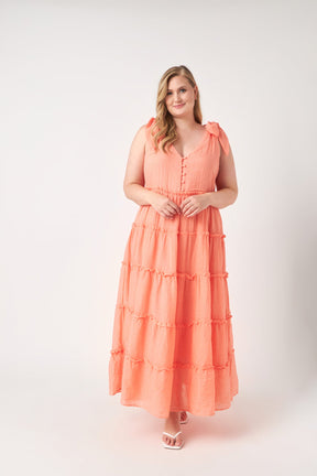 ENGLISH FACTORY - Tiered Maxi Dress - DRESSES available at Objectrare