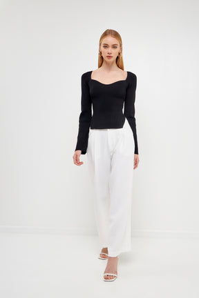 ENDLESS ROSE - Fitted Long Sleeve Sweater - SWEATERS & KNITS available at Objectrare