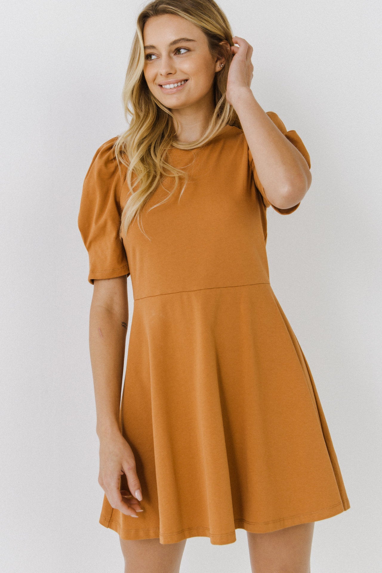 ENGLISH FACTORY - Short Puff Sleeve Mini Dress - DRESSES available at Objectrare
