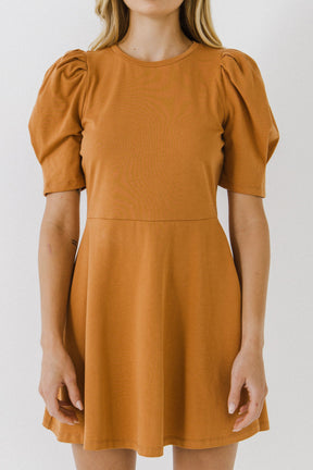 ENGLISH FACTORY - Short Puff Sleeve Mini Dress - DRESSES available at Objectrare