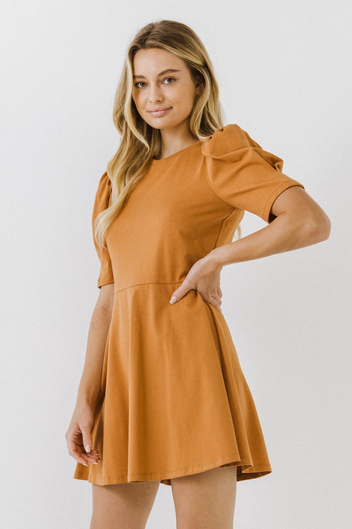 ENGLISH FACTORY - Short Puff Sleeve Mini Dress - DRESSES available at Objectrare