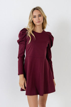 ENGLISH FACTORY - Long Puff Sleeve Mini Dress - DRESSES available at Objectrare