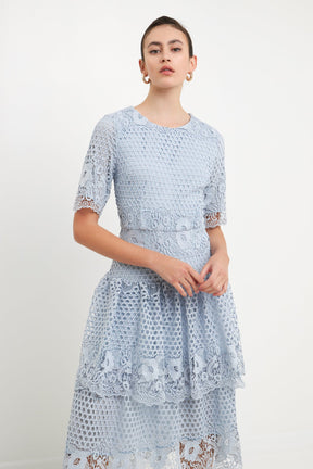 ENDLESS ROSE - All Over Lace Dress - DRESSES available at Objectrare