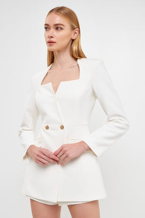 ENDLESS ROSE - Blazer Romper - ROMPERS available at Objectrare