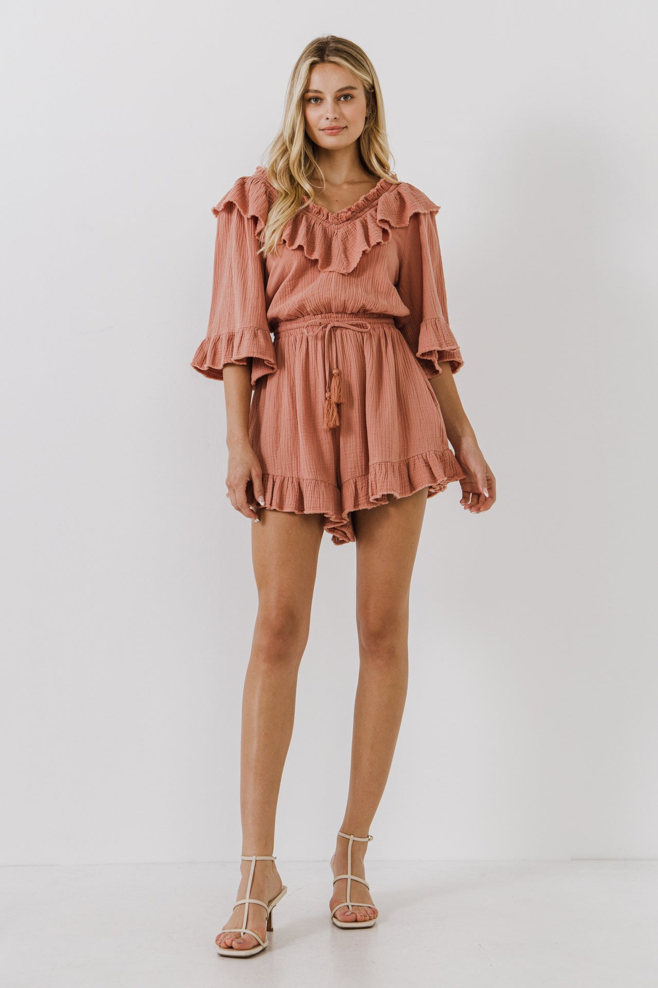 FREE THE ROSES - Ruffle Romper - ROMPERS available at Objectrare