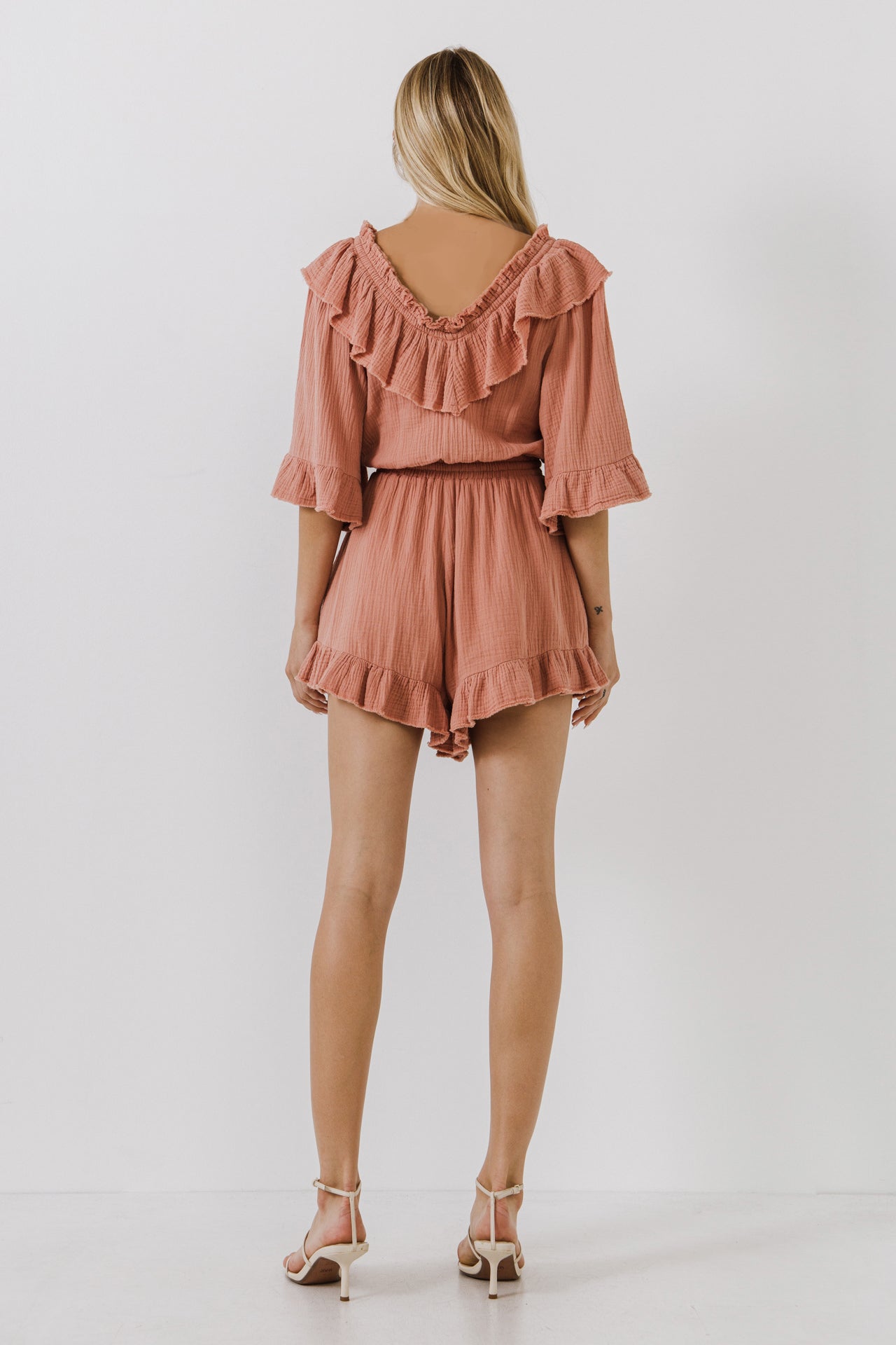FREE THE ROSES - Ruffle Romper - ROMPERS available at Objectrare
