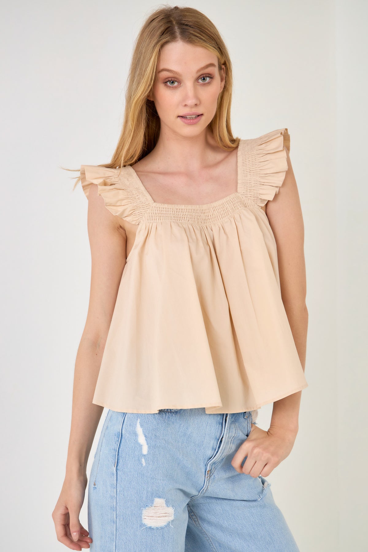 ENGLISH FACTORY - Ruffle Detail Top - TOPS available at Objectrare