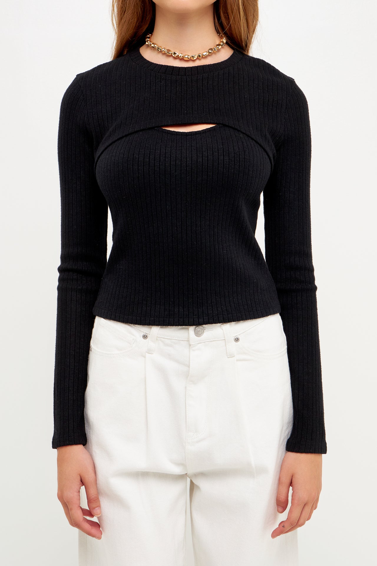 GREY LAB - 2 Piece Knit Top - TOPS available at Objectrare