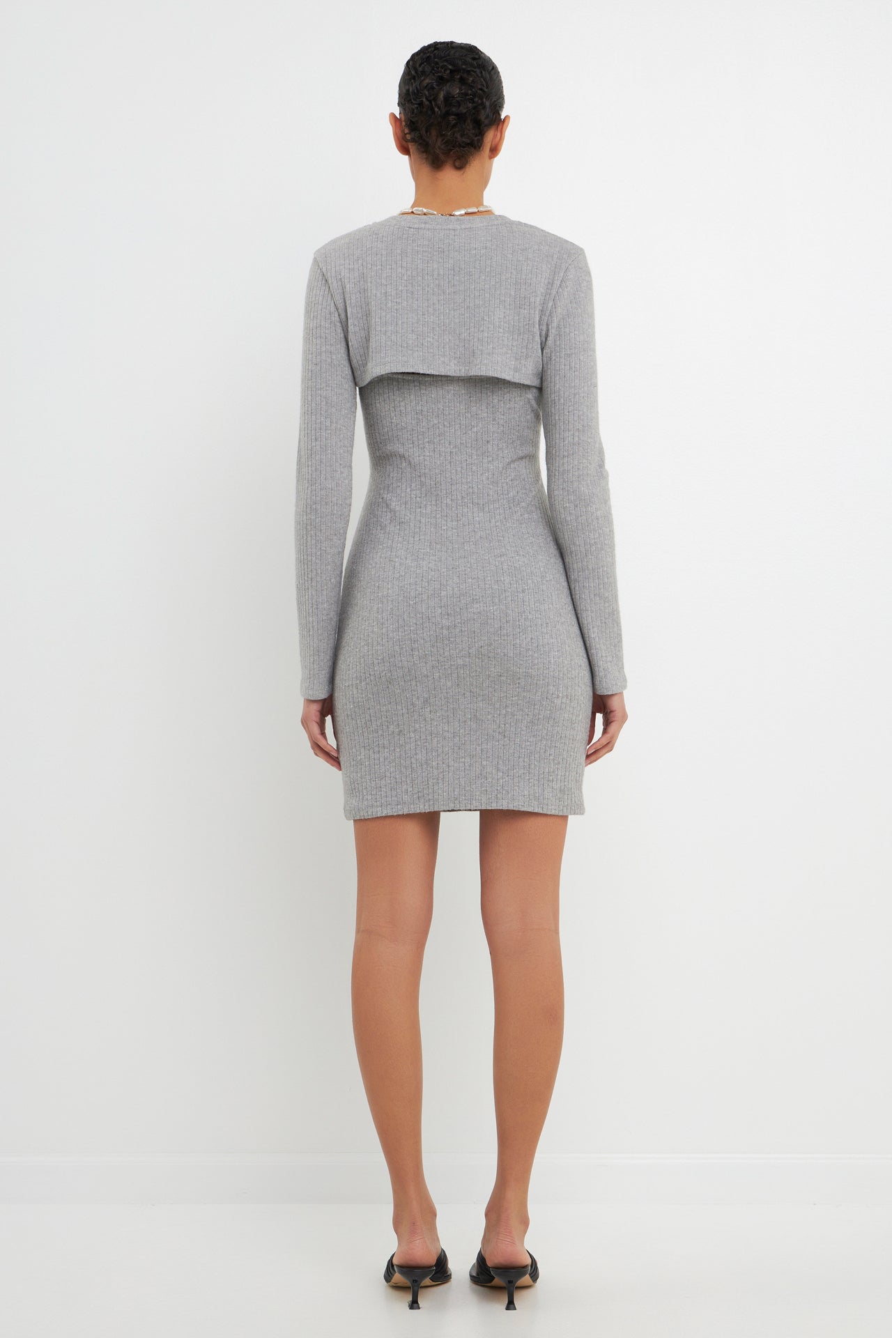 GREY LAB - Knit Top with Knit Mini Dress - DRESSES available at Objectrare