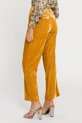 ENDLESS ROSE - Velvet Wide Leg Pants - PANTS available at Objectrare