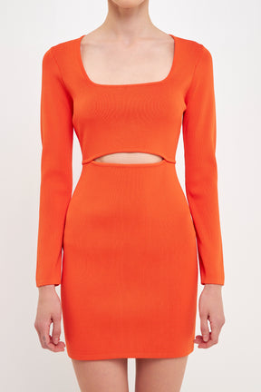 ENDLESS ROSE - Cut Out Detailed Bodycon Knit Dress - DRESSES available at Objectrare