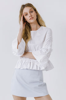 ENGLISH FACTORY - Ruffled Top - TOPS available at Objectrare