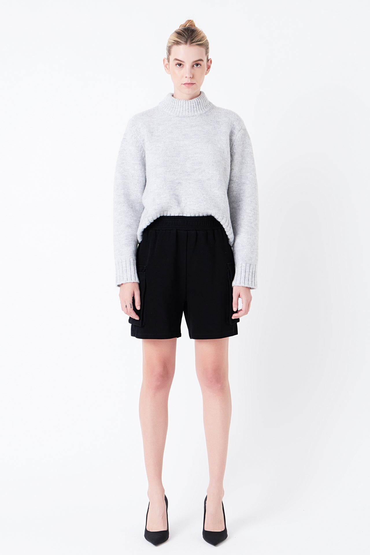 GREY LAB - Knit Shorts with Pockets - SHORTS available at Objectrare
