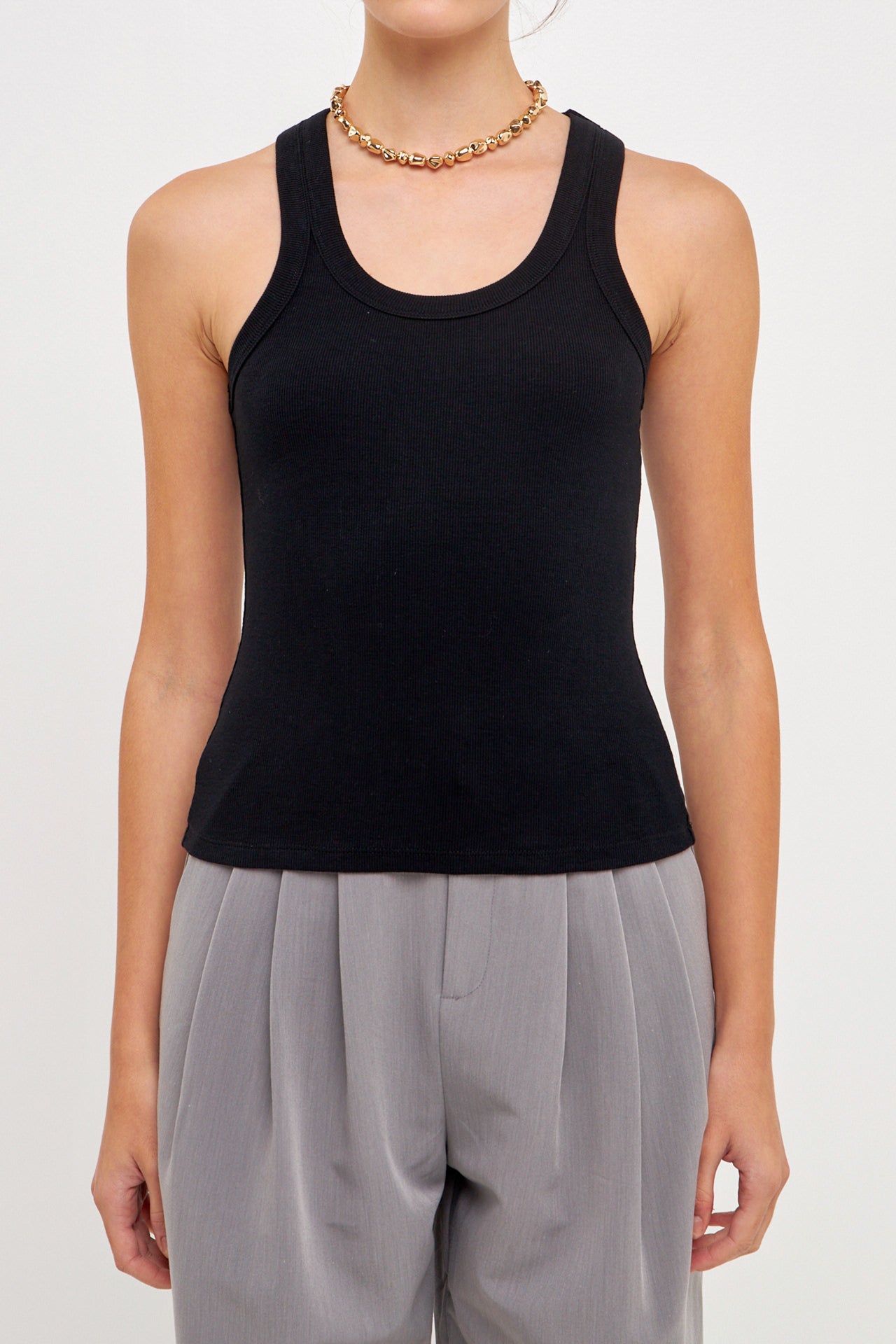 GREY LAB - Scoop Neck Tank Top - CAMI TOPS & TANK available at Objectrare