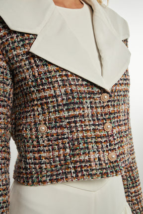 ENGLISH FACTORY - Tweed Jacket with Sailor Collar - BLAZERS available at Objectrare