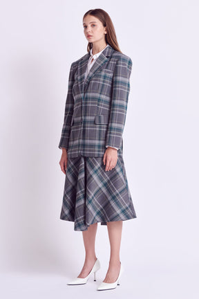 ENGLISH FACTORY - Plaid Blazer - BLAZERS available at Objectrare