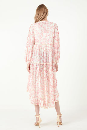 FREE THE ROSES - High-Low Maxi Dress - DRESSES available at Objectrare