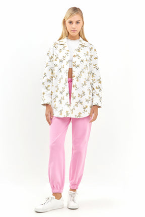 ENGLISH FACTORY - Floral Oversized Shirts Jacket - JACKETS available at Objectrare