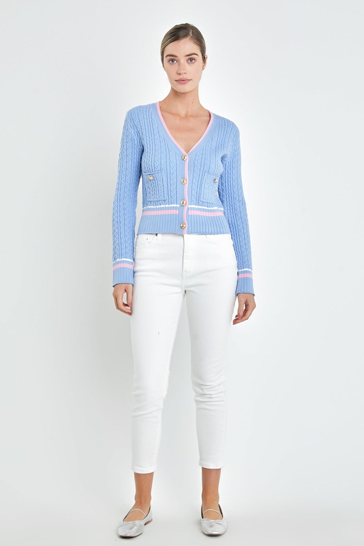 ENGLISH FACTORY - Knit Cardigan - TOPS available at Objectrare