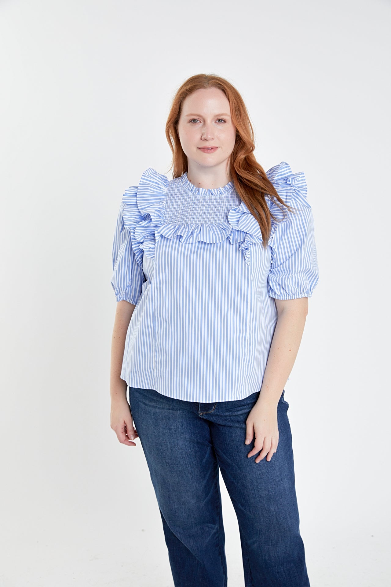 ENGLISH FACTORY - Smocked Top - TOPS available at Objectrare