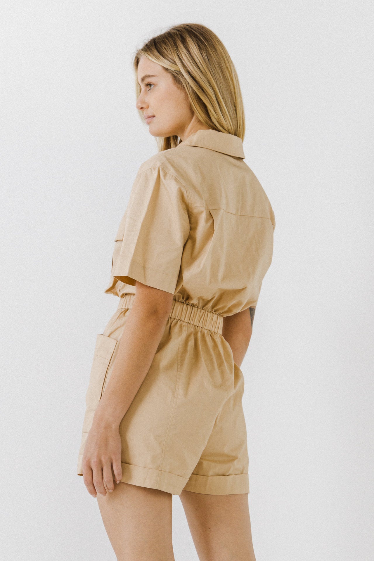 ENGLISH FACTORY - Utility Romper - ROMPERS available at Objectrare