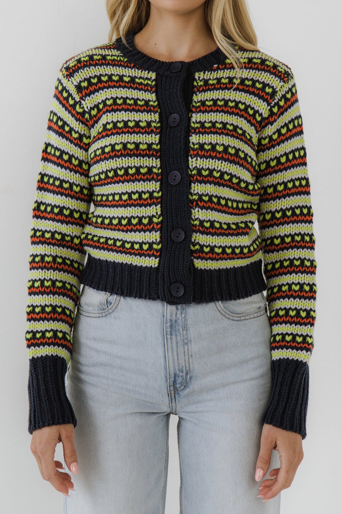 ENGLISH FACTORY - Multi Stripe Cardigan - SWEATERS & KNITS available at Objectrare