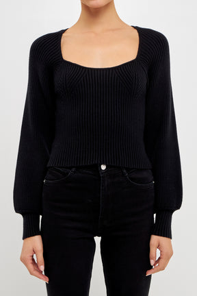 ENDLESS ROSE - Knitted Top - SWEATERS & KNITS available at Objectrare