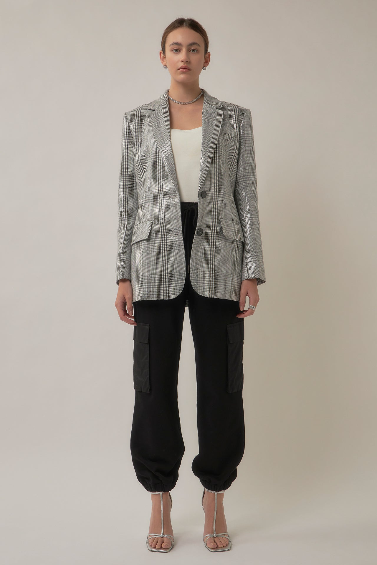 GREY LAB - Sequins Blazer - BLAZERS available at Objectrare